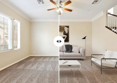 Virtually Staged Living Room